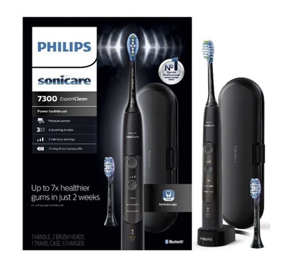 #ad Philips Sonicare ExpertClean 7300 Sonic Electric Toothbrush Black 3 Speeds $99.99