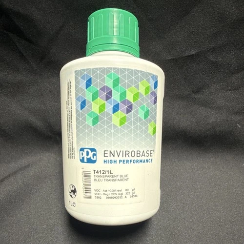 PPG Envirobase T412/1L Transparent Blue Toner 1 Liter Size - product listing photo