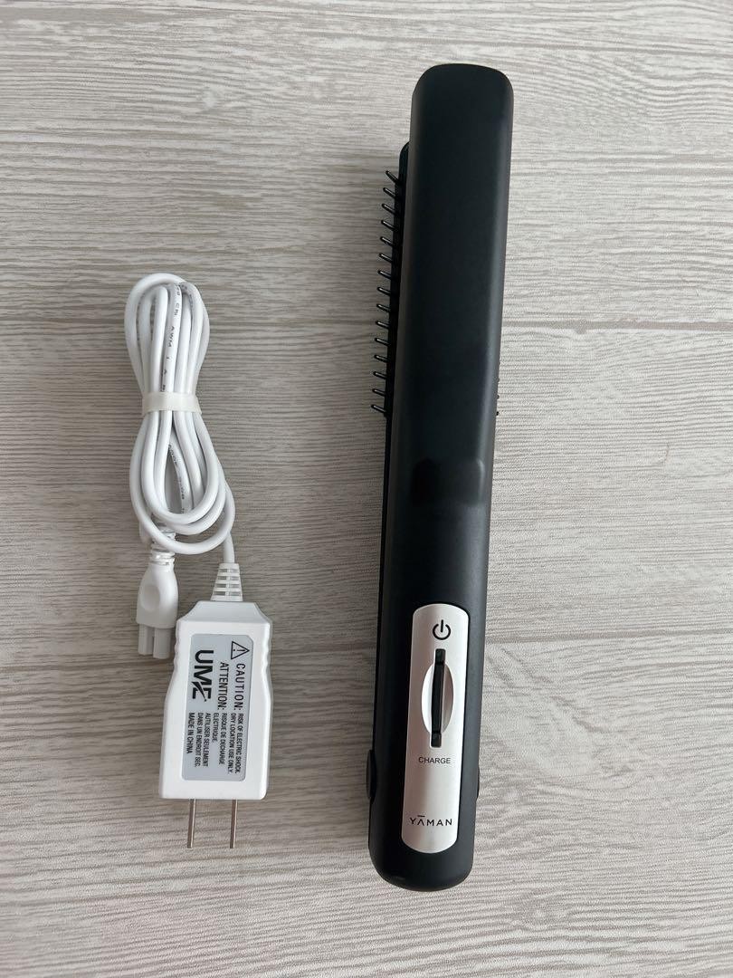 YA MAN Ultrasonic Treatment Shine Pro Black Hair Care Device for Home Use