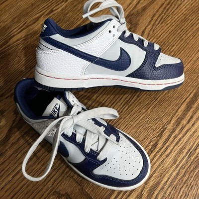Nike Dunk Low 75th Anniversary Brooklyn Nets PS DC9564-001 Kids Size 12C