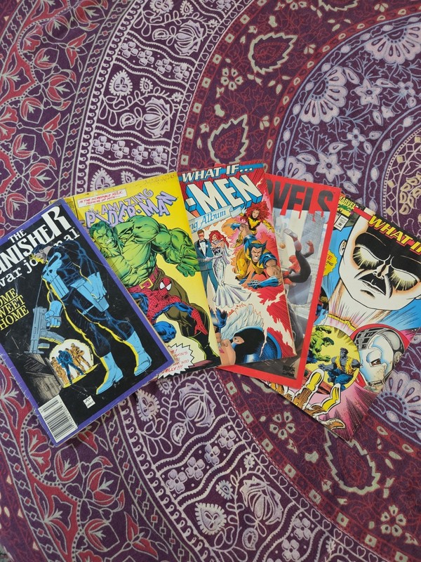 90s Marvel Comic Book Lot With X- Men, Spider-man, And Punisher