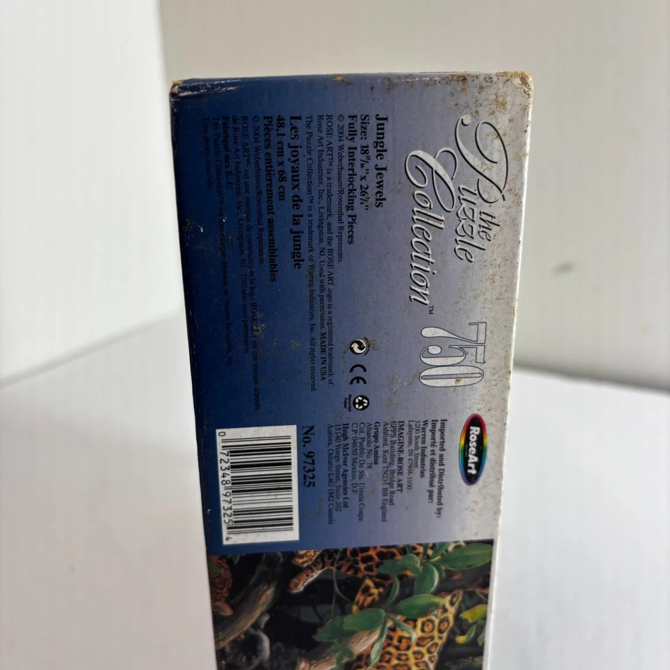 The Puzzle Collection Jungle Jewels 750 Piezas Animal Puzzle Nuevo Sellado de Fábrica Foto 2 de 3
