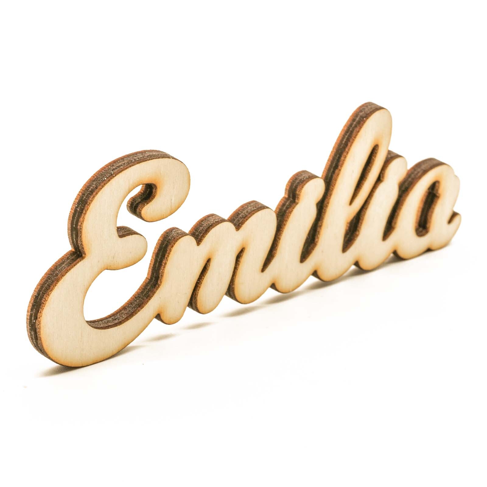 Holz Schriftzug Personalisiert Geburtsdaten Taufe Geburt Geschenk Schrift S2