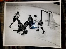 1960S DAVID BIER TYPE 1 PHOTO GUMP WORSLEY VIC HADFIELD NHL HOCKEY GOALIE AHL