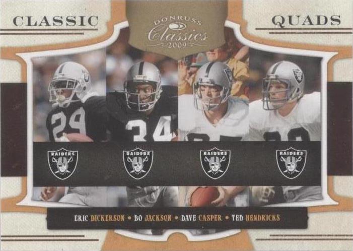 2009 Donruss Classics Bo Jackson Dave Casper Eric Dickerson #9 - 1 of 2