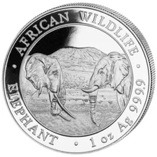 🔥 2020 Somalia Republic 1 Oz Silver African Wildlife Elephant 🔥