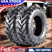 2 Set 25x8-12 ATV Tires 6Ply 25x8x12 ATV UTV Tires 25 8 12 All Terrain Tire New 