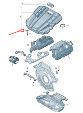 AUDI RS7 Sportback 4G Motorabdeckung Steckverbinder 4G0103226