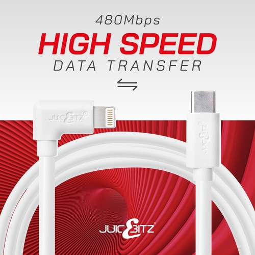 JuicEBitz® USB C Fast Charging Data Charger Cable for iPhone 14 13 12 11 X SE 8 - Picture 38 of 56