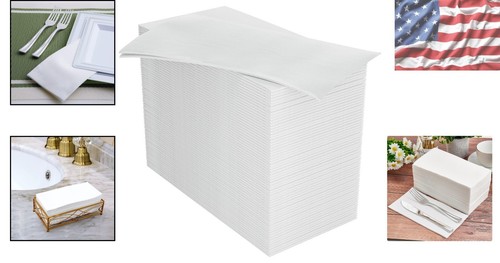 200 Stück dekorative Einweg Handtücher - weiche und saugfähige Papierservietten - Bild 2 von 10