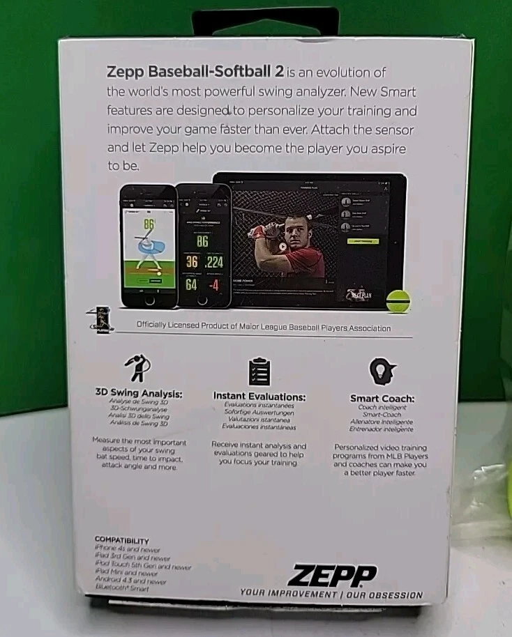 Zepp Baseball-Softball 2 3D Swing Analyzer - Motion Sensor, Wireless. Phone App - Image 4 of 4