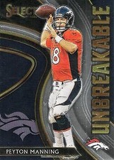 Peyton Manning 2020 Select Football - Unbreakable #U18 - Denver Broncos