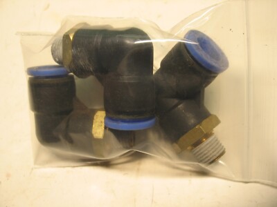 NEW 3PCS SPC SANG-A PL-12  N02U ONE-TOUCH 90° ELBOW FITTING 12MMx1/4NPT P9041