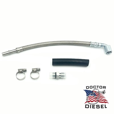 #ad #ad Stainless Turbo Coolant Line amp; Fitting For 2011 2016 Ford 6.7L Powerstroke $44.95