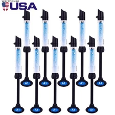 10Pcs Dental DENTEX Universal Curing Light Composite Resin Syring A1 Shade