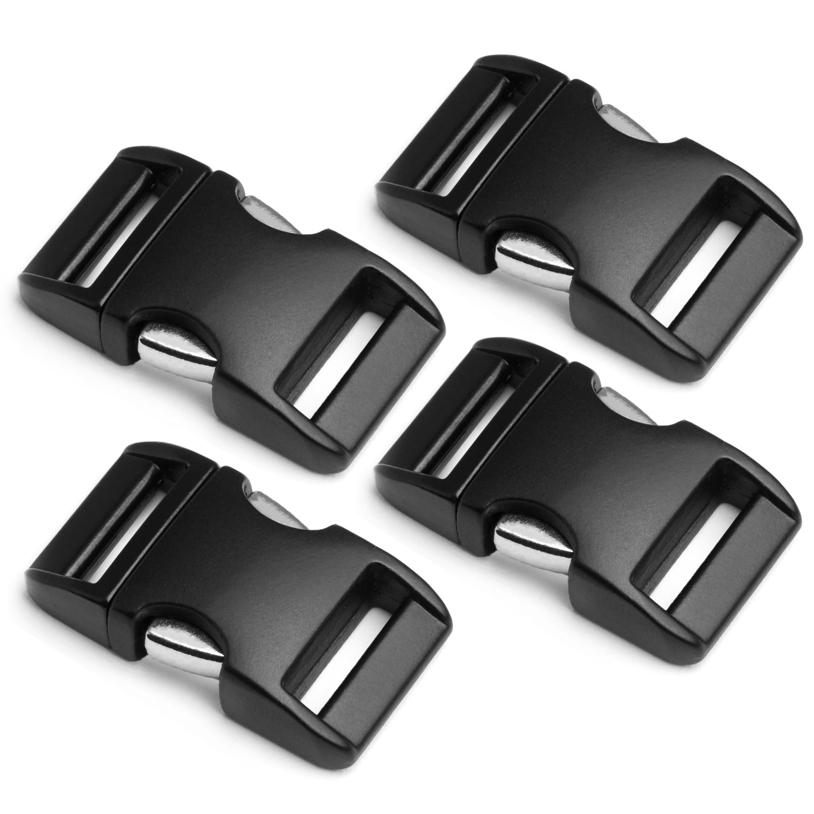 Chiusura a scatto in metallo Alumaxx set da 4 pezzi 5/8" chiusura a scatto ch...