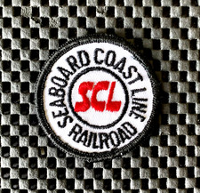 SEABOARD COAST LINE RAILROAD EMBROIDERED SEW ON ONLY PATCH TRAINS FREIGHT 2" NOS