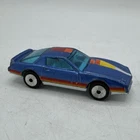 Matchbox Pontiac Firebird SE Loose 1:62 Laser Wheels Vintage 1982 Blue Macau