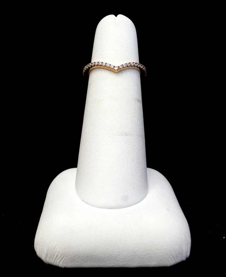 PANDORA Timeless Collection ALE Rose Gold Plate Sparkling Wishbone Ring 186316CZ - Image 2 of 4