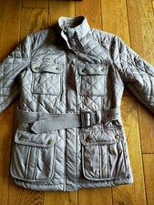 ⭐bnwt Ladies Quilted Barbour-style Jacket, Rocha John Rocha, 12, Metallic Taupe