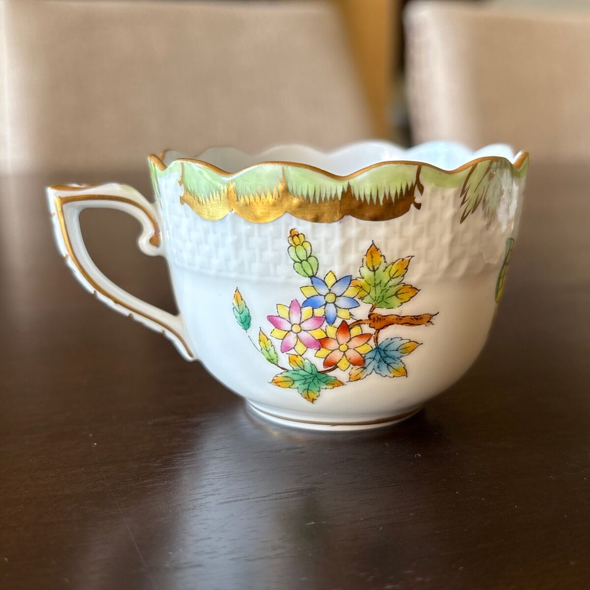 Herend, Hungary QUEEN VICTORIA, 711/VBO Espresso Demitasse Herend, Hungary QUEEN VICTORIA, 711/VBO Espresso Demitasse