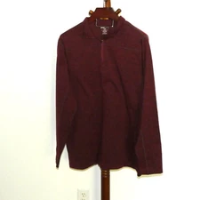 SwissTech Burgundy 1/4 Zip Pullover Activewear Top size 2XL 50 52