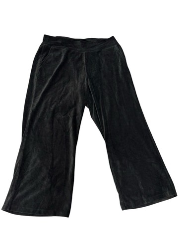 Calvin Klein Performance Women’s Size 2X Black Corduroy Hi Rise Wide Leg Pants - Picture 7 of 15