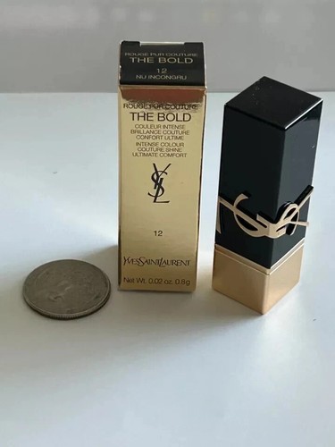 YVES Saint Laurent Rouge Pur Couture The Bold High Pigment Lipstick In #12 BNIB - Picture 2 of 9