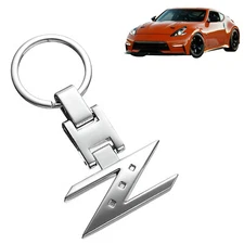 Chrome Finishing Letter Z Key Chain Ring For Nissan 280ZX 300ZX 350Z 370Z Z Car