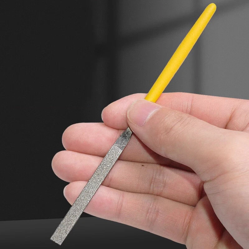 3mmx140/200mm Flat Diamond Needle File For Polishing Metal Tool 120/400/600 Grit - Image 2 of 4