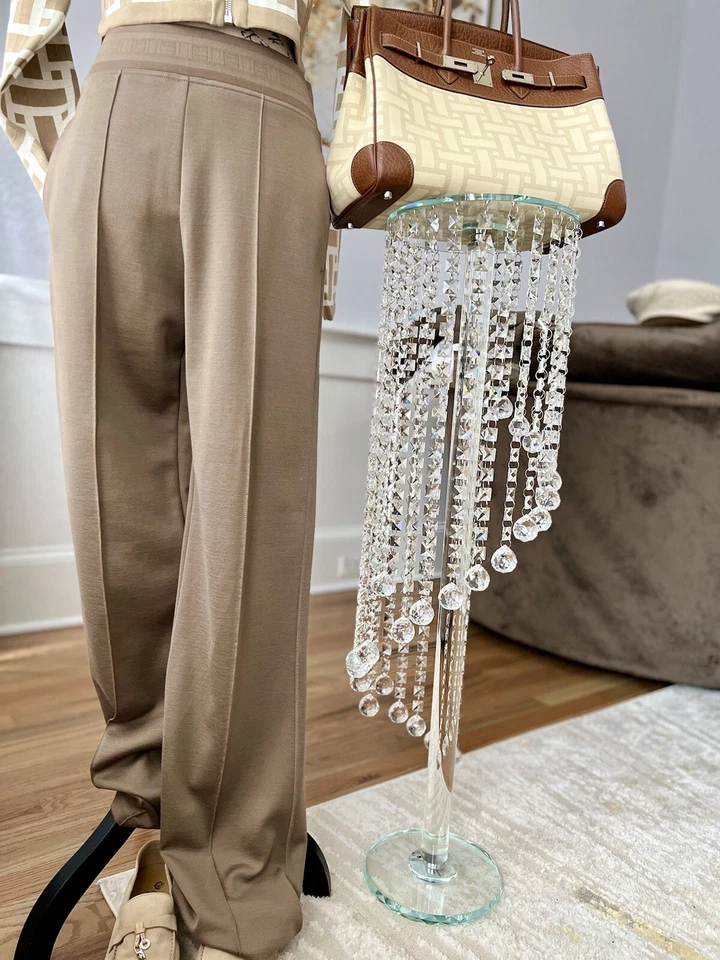 Pantalones Hermes Pantalon Fluido Fluido Gris Etoupe Talla 34 NUEVO SS24 Foto 2 de 4