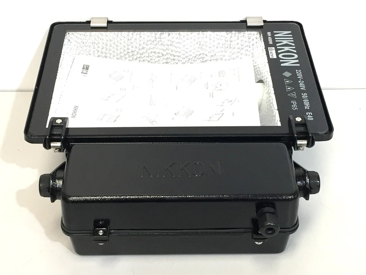 Nikkon Floodlight S2019 SY 240VAC 400W E40 Metal Halide IP65 eBay