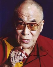  Dalai Lama In-Person AUTHENTIC Autographed Photo COA SHA #53844