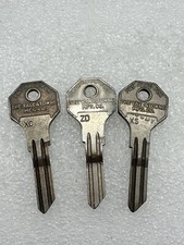 Omega Yale Towne Key Blanks Uncut Lot Of 3 For 1933 Chrysler Plymouth Dodge