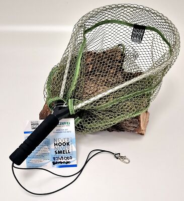 Balzer Never Hook 30cm Watkescher Gummikordel Gürtelclip 8mm Kescher Gummiert