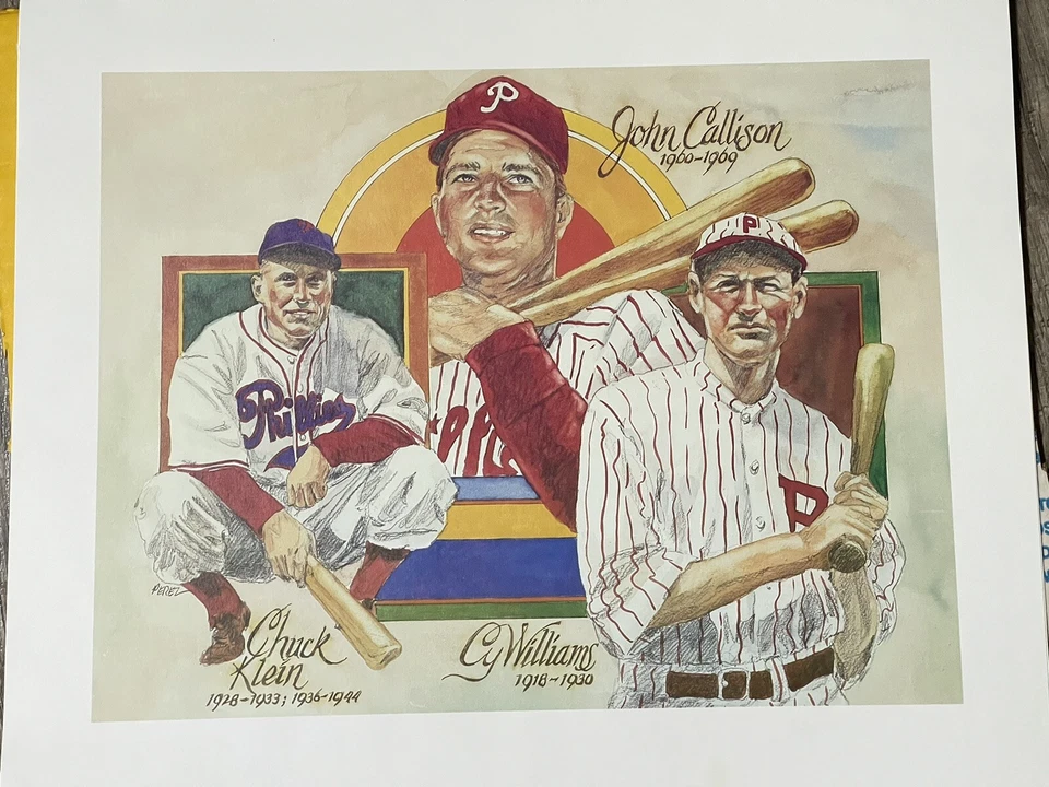 4 impresiones de 8x10 de los Filis de Filadelfia de los Filis de todos los tiempos Schmidt Carlton Rose Roberts Foto 3 de 4