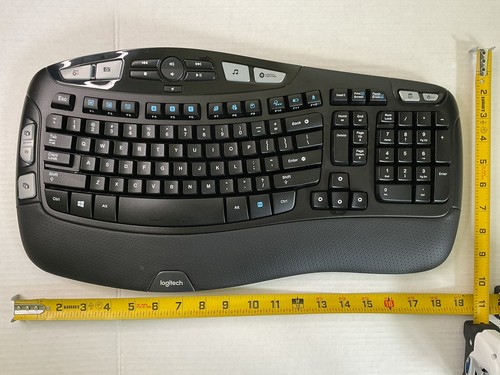 Logitech Comfort Wave Keyboard Wireless K350 Black NO DONGLE CLEAN TESTED - 第 10/10 張圖片