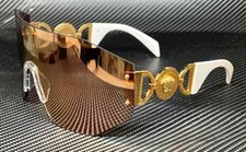 Versace VE2258 10027J Sunglasses Dark Brown Mirror Rose Gold 45mm