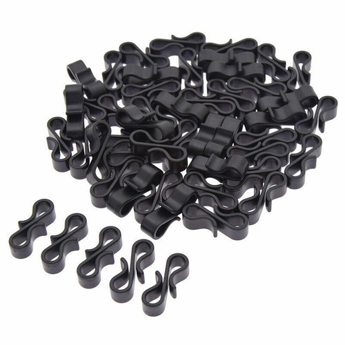 50x Plastic Gutter Hooks Clips Holiday Party Led Fairy Light Hanging Supplies