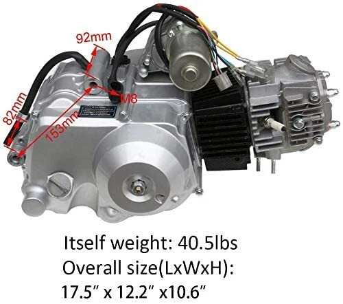 125CC Semi Auto Engine Motor for Lifan 70CC 90cc 110cc Quad Dirt Bike ATV Buggy - Picture 2 of 10