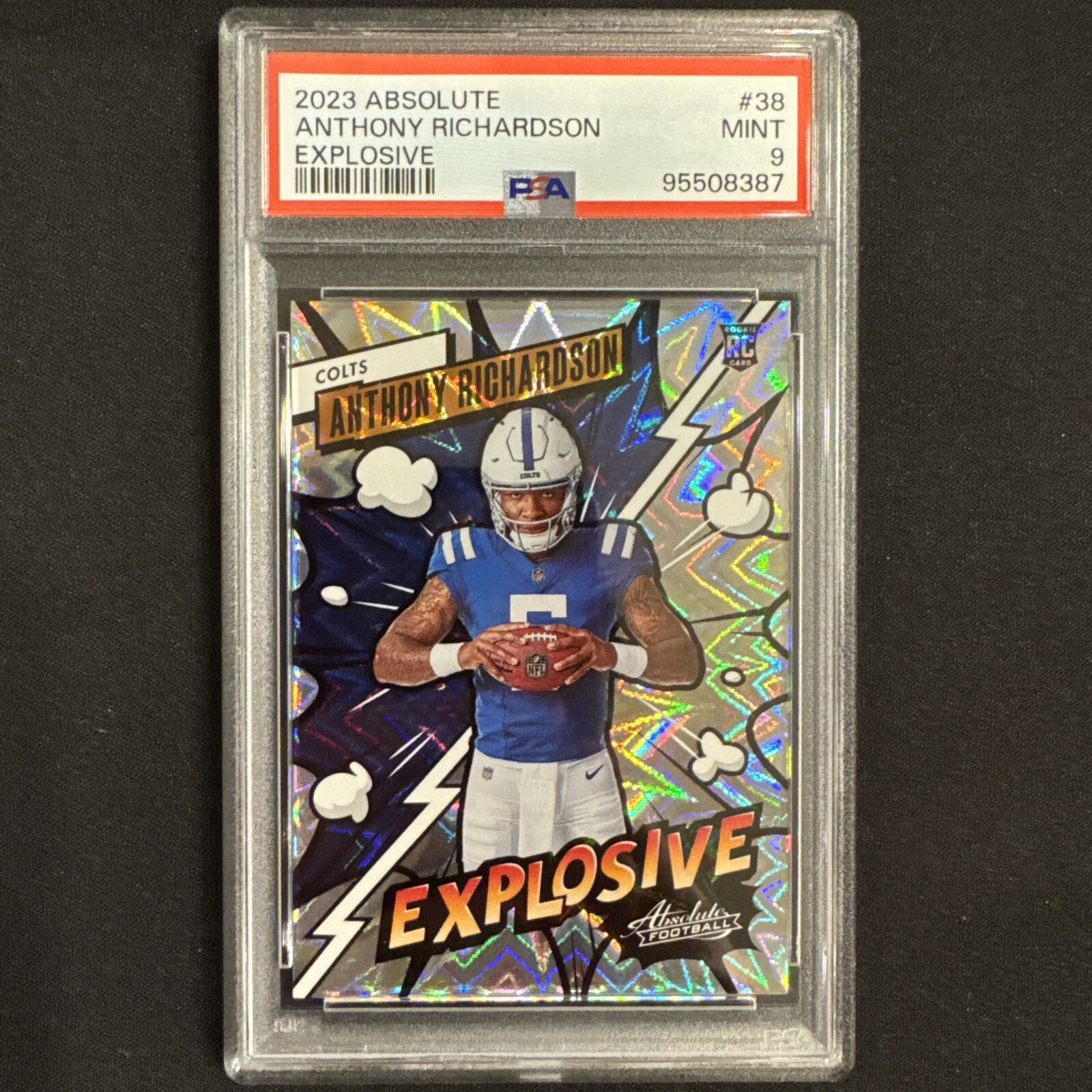 2023 Panini Absolute - Explosive #38 Anthony Richardson (RC) PSA 9 🔥🔥🔥🔥