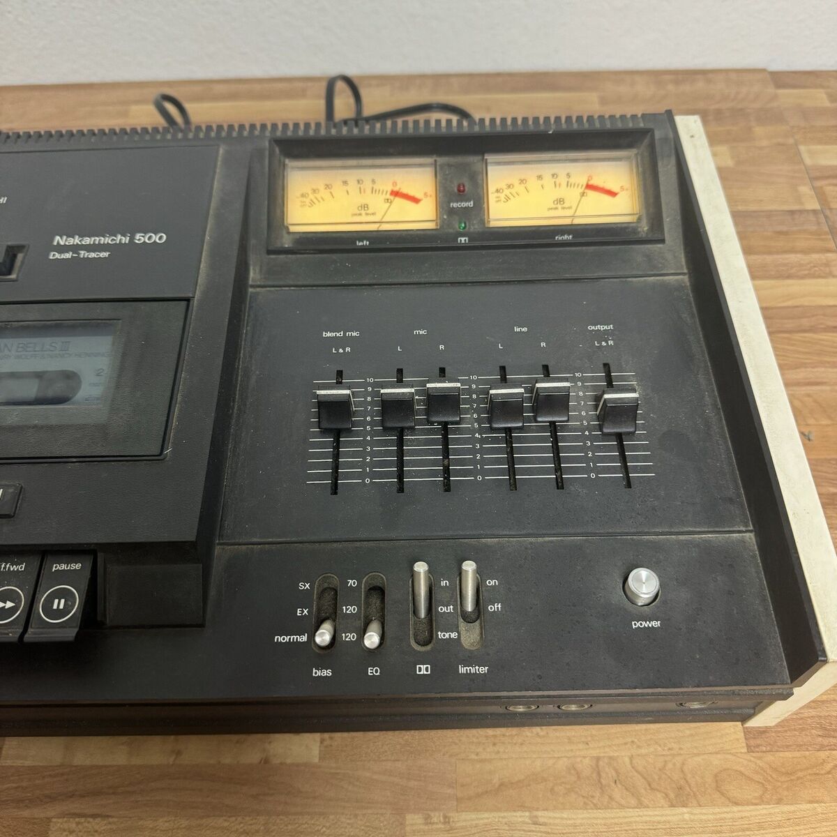 Vintage 1970s Nakamichi 500 Dual Tracer Cassette Deck Powers Vintage 1970s Nakamichi 500 Dual Tracer Cassette Deck Powers