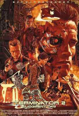 TERMINATOR 2: JUDGEMENT DAY T2 GLOSSY   MOVIE POSTER