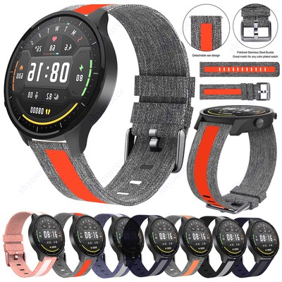 For Garmin Vivoactive 4 Garmin Active Canvas Nylon Watch Band Wrist Straps 22mm | eBay