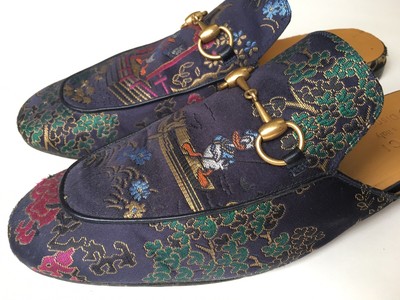 gucci princetown jacquard slippers