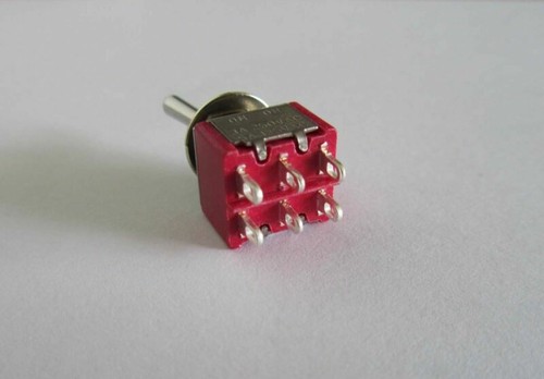 Set of 5 DPDT 2-Way ON ON Guitar Mini Toggle Switch SALECOM UL Car/Boat Switches - Picture 3 of 3