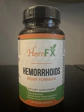HemFX Hemorrhoids Relief Formula 120 Veggie Capsules Exp 4/2026 - New/Sealed!