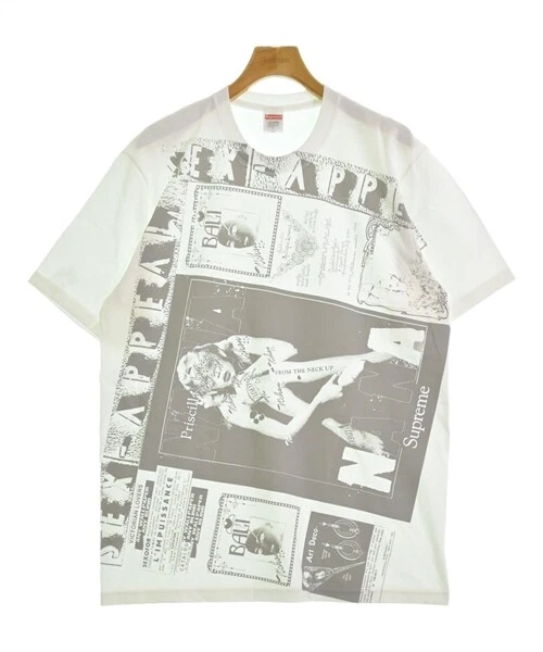 T shirt Supreme/Coupe et Couture Blanc L 2200458457533