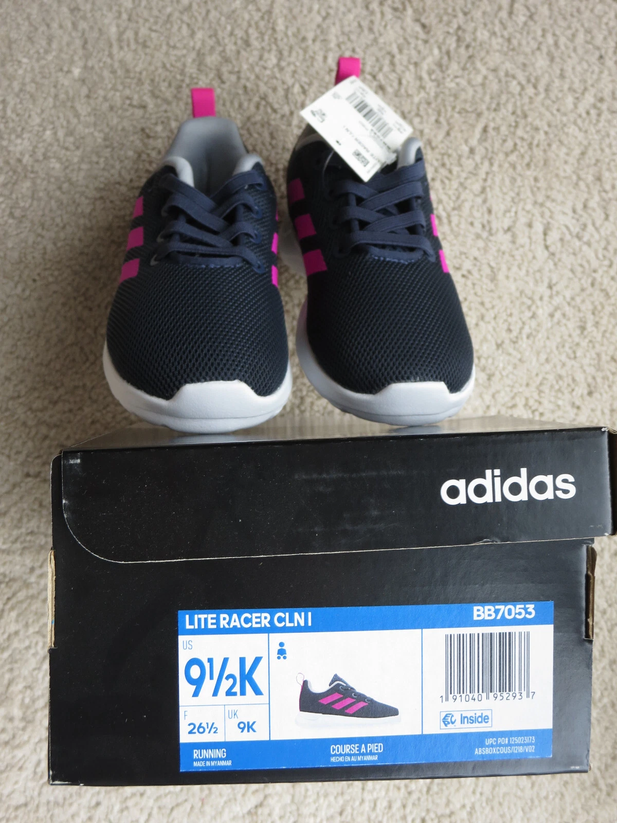 Adidas Lite Racer CLN 1 BB7053 viola bambina taglia 9 5K