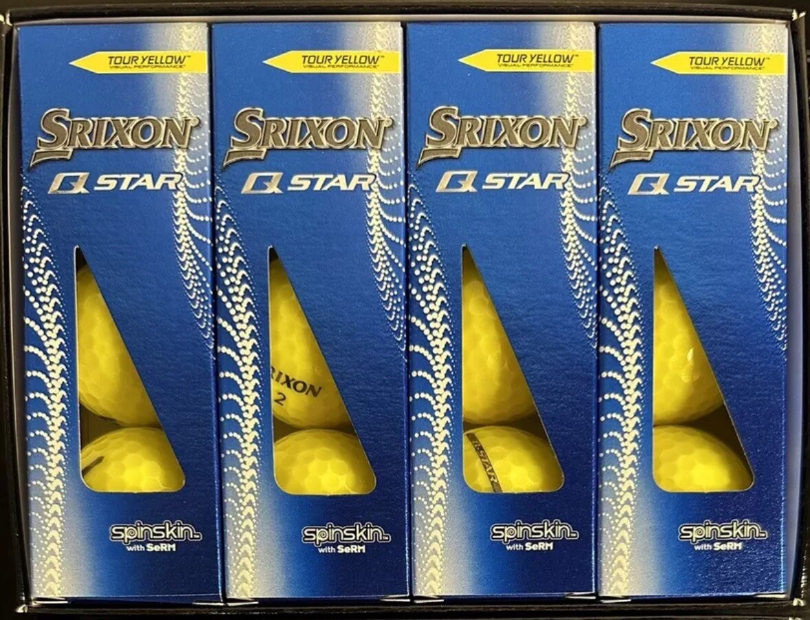 Srixon Q Star Golf Balls - Yellow